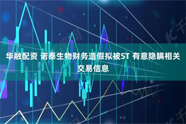 华融配资 诺泰生物财务造假拟被ST 有意隐瞒相关交易信息