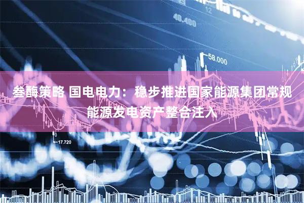 叁酶策略 国电电力：稳步推进国家能源集团常规能源发电资产整合注入